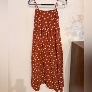 Abercrombie & Fitch Rust Red Polka Dot Dress